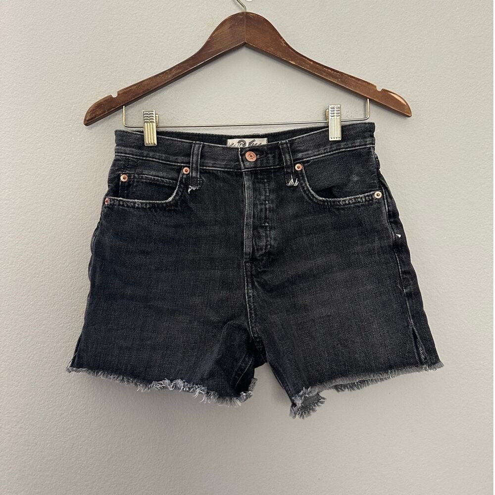 Free People Black Jeans Shorts size 26
